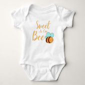 Zoet dat het schattige Baby van honingbijen kan zi Romper (Voorkant)