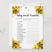 Zoet dat het woord scramble baby shower game kan z feestdagenkaart (Voorkant)