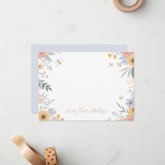 Zoet dat je een platte briefkaart kunt krijgen (Voorkant / Achterkant in situ)