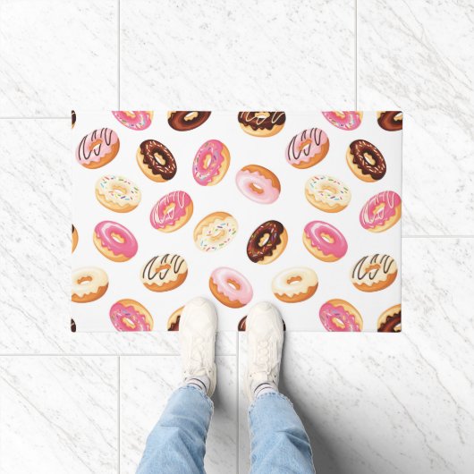 Zoet donut patroon deurmat (Binnen)