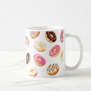 Zoet donut patroon koffiemok