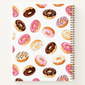 Zoet donut patroon notitieboek (Achterkant)