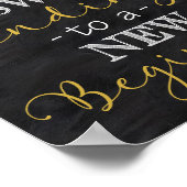 Zoet eindigend op een nieuw beginPoster Poster (Hoek)