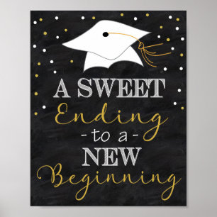 Zoet eindigend op een nieuw Poster van het beginne