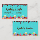 zoet en behandelde Snoep Visitekaartje (Voorkant / Achterkant)