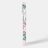 Zoet en Elegant Monogram Aquarel Bloemen Case-Mate iPhone Case (Achterkant / Links)