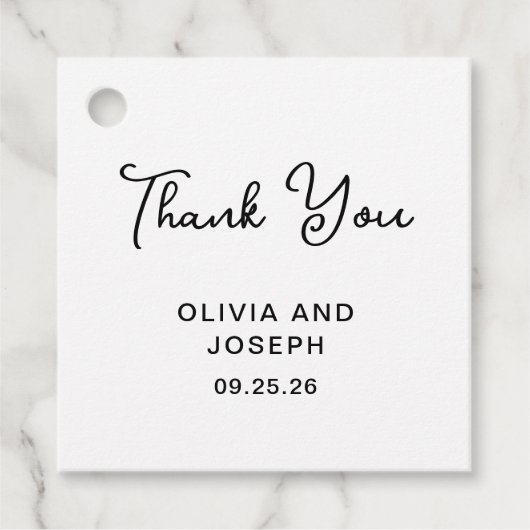 Zoet en grillig | Bruiloft dank u Bedankjes Labels (Voorkant)