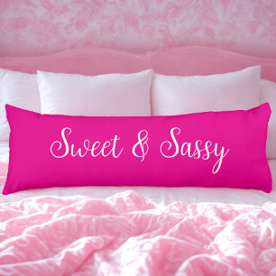 Zoet en Sassy Roze Lichaamskussen