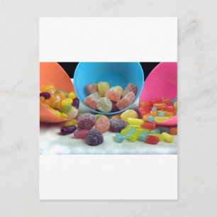 zoet en snoep briefkaart