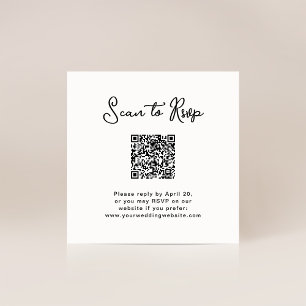 Zoet en Wispelturig RSVP met QR-code Informatiekaartje