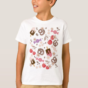 Zoet en zout Treats Patroon Jongens T-shirt