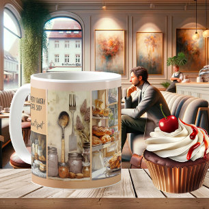 Zoet gebak bakkerij koffie shop foto koffiemok