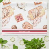 Zoet gebakken gebak theedoek (Gevouwen)