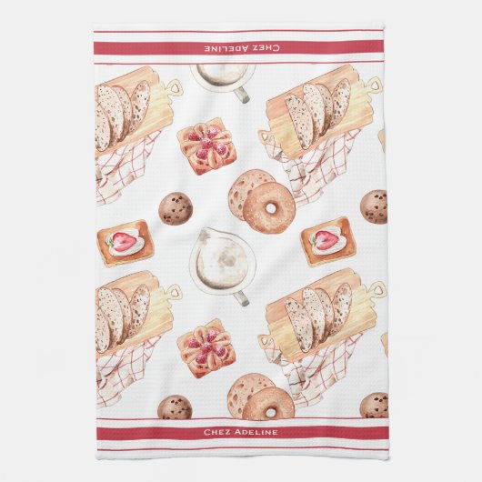 Zoet gebakken gebak theedoek (Verticaal)