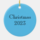 Zoet Glas in lood Skunk Keramisch Ornament (Achterkant)