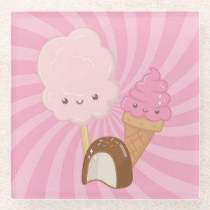 zoet glazen onderzetter