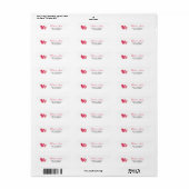 Zoet Hart Adres Etiket (Full Sheet)
