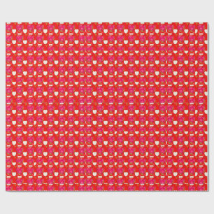 Zoet Hartjes Patroon Cadeaupapier