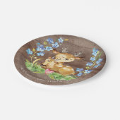 Zoet Herten Baby shower 7" Bord (Gekanteld)