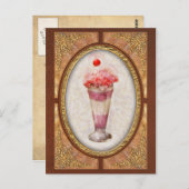 Zoet - IJs - Ice Cream Float Briefkaart (Voorkant / Achterkant)