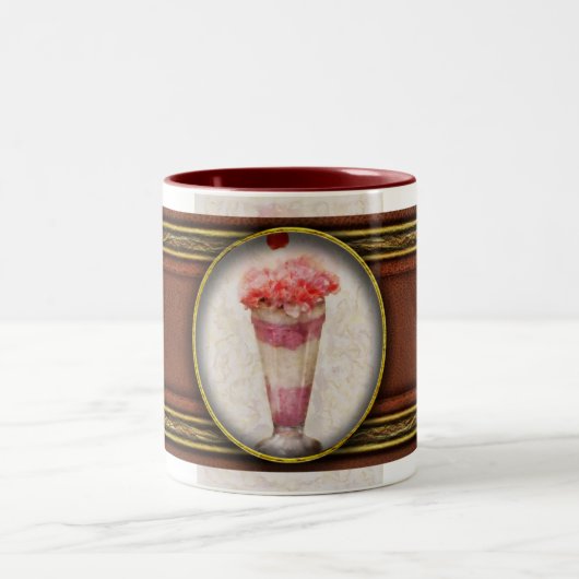 Zoet - IJs - Ice Cream Float Tweekleurige Koffiemok (Center)