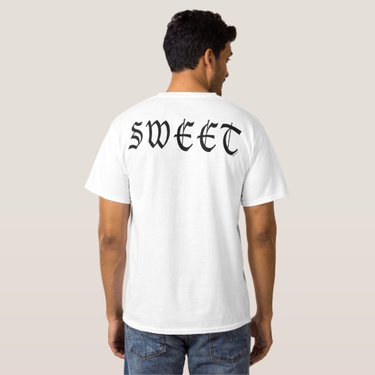 Zoet (Kerel) T-shirt (Achterkant volledig)