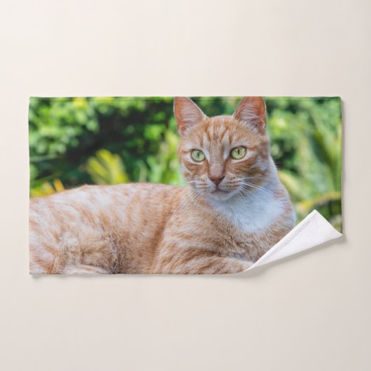 Zoet klein kat handdoek (Handdoek)