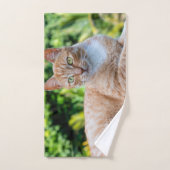 Zoet klein kat handdoek (Handdoek)