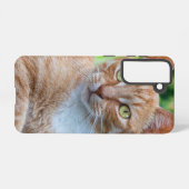 Zoet klein kat samsung galaxy hoesje (Achterkant horizontaal)