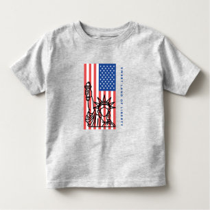 Zoet land van vrijheid, Amerikaanse vlag,4 juli Kinder Shirts