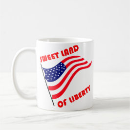 Zoet land van vrijheid koffiemok
