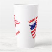 Zoet land van vrijheid latte mok (Voorkant)