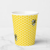 Zoet Mama-to-Bee geel Baby shower Papieren Bekers (Links)