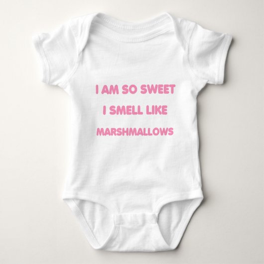 Zoet Marshmallow - Baby Romper (Voorkant)