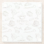 zoet papier glazen onderzetter (Achterkant)