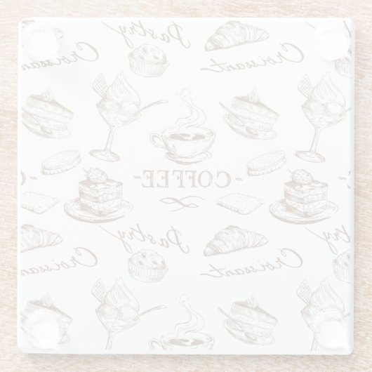 zoet papier glazen onderzetter (Achterkant)