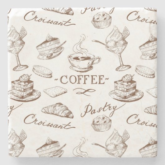 zoet papier stenen onderzetter (Voorkant)