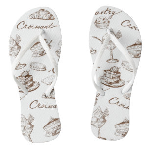 zoet papier teenslippers