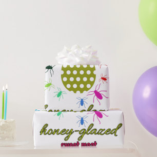 zoet vlees met honingglas cadeaupapier