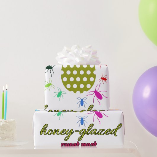 zoet vlees met honingglas cadeaupapier (Feestgeschenken)