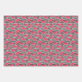 Zoet watermelon op Stripes Black & White Pattern Inpakpapier Vel (Voorkant 2)