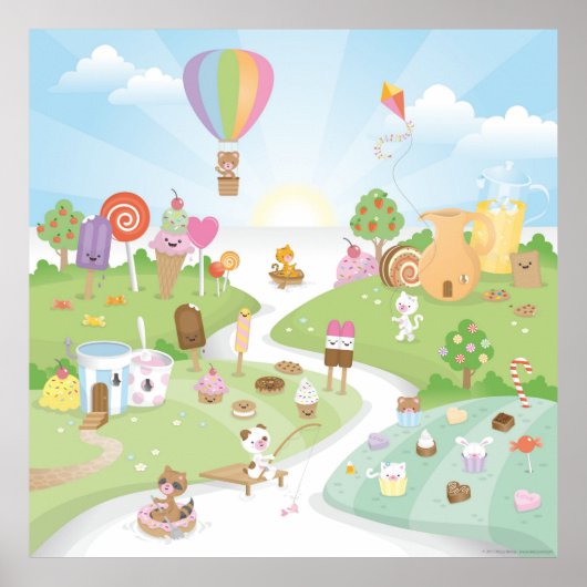 Zoet zomers paradijs! poster (Voorkant)