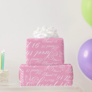 Zoete 16 Aangepaste kleur Cadeaupapier