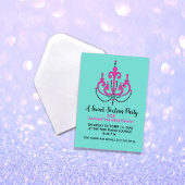 Zoete 16 Birthday Party-uitnodigingen (Blauwgroen) Kaart