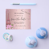 Zoete 16 blush roze parijs budget behalve de datum flyer (Enkel)