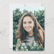 Zoete 16 Foto Uitnodiging