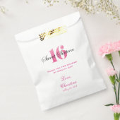 Zoete 16 Hartelijk dank voor Snoep Bar Buffet Bedankzakje (Gezegeld)