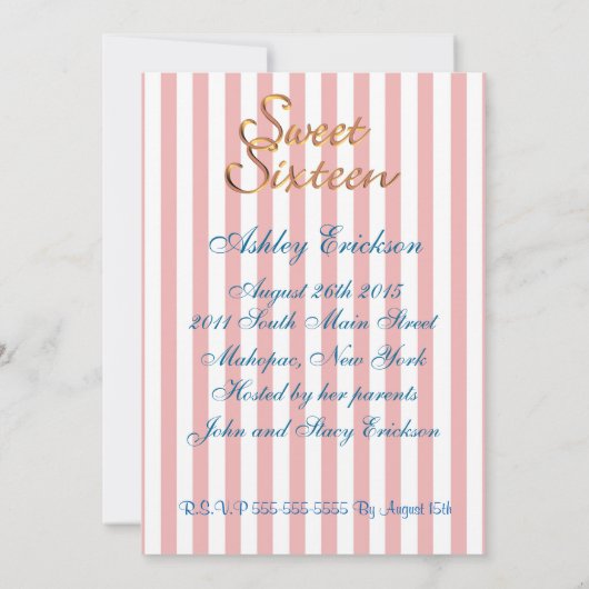 zoete 16-inktvisachtigen en -strepen kaart (Achterkant)