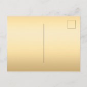 Zoete 16 koningsblauw goud glitter jurk bloemen uitnodiging briefkaart (Achterkant)