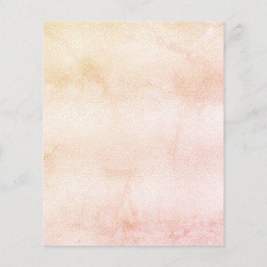 Zoete 16 pampas gras blush budget uitnodiging flyer (Achterkant)